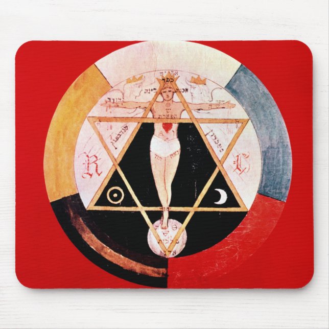 Mousepad Símbolo de Rosicrucian da ordem Hermetic (Frente)