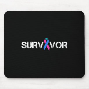 Mousepad Símbolo de Sobrevivência da Fita de Sensibilização