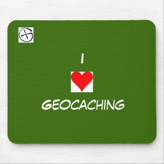 Mousepad símbolo do geo, coração, I, Geocaching