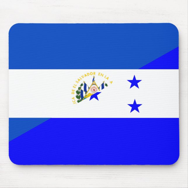 Mousepad símbolo do país da bandeira de El Salvador (Frente)