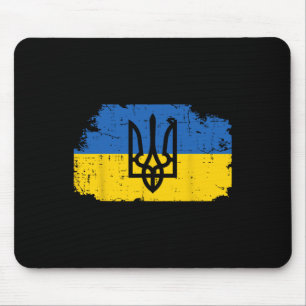 Mousepad Símbolo do Tridente da Bandeira da Ucrânia Tryzub