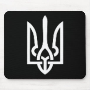 Mousepad Símbolo do Tridente Ucraniano - Tryzub Patriota da