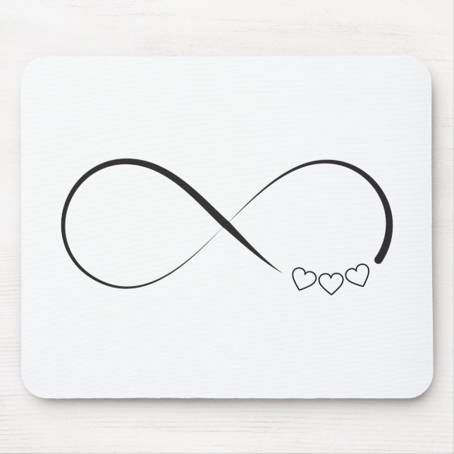Mousepad Símbolo dos corações da infinidade (Frente)