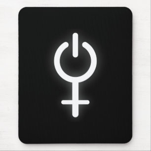 Mousepad Símbolo eletrônico de potência para jogadores