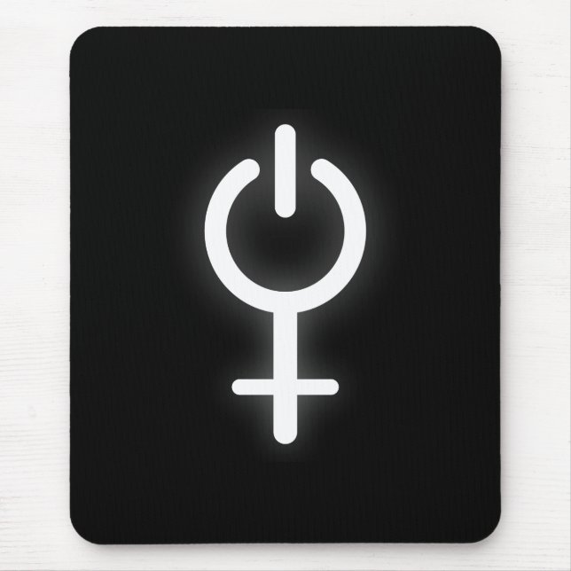 Mousepad Símbolo eletrônico de potência para jogadores (Frente)
