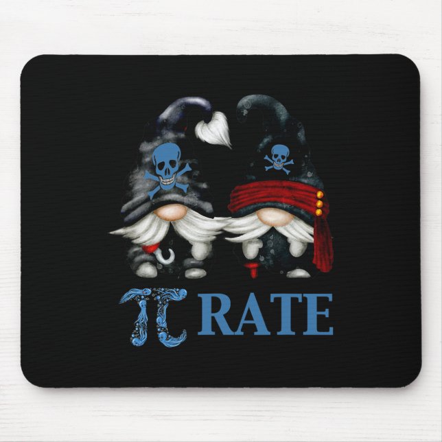 Mousepad Símbolo Engraçado Octopus Pi Day Para O Professor  (Frente)
