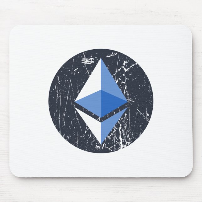 Mousepad símbolo etéreo grunge crypto crypto - moeda (Frente)