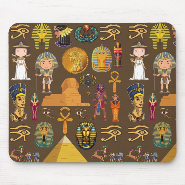 Mousepad Símbolo Hieroglífico Antiguo Egípcio - Padrão (Frente)