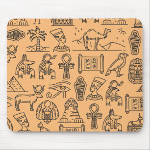 Mousepad Símbolo Hieroglífico Egípcio - Fundo