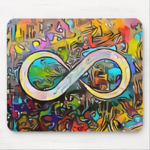 Mousepad Símbolo Infinity Neurodiversidade de Sensibiliza