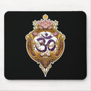 Mousepad Símbolo Om Espiritual Zen Paz Yoga Meditação