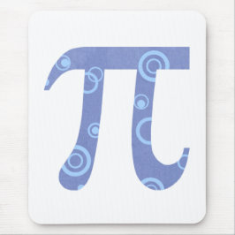 Mousepad Símbolo Pi com Círculos Azuis