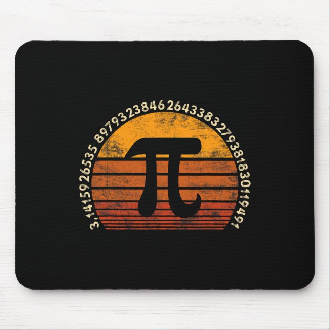Mousepad Símbolo Pi Day 3.14 Retroativo Nerd De Professores (Frente)