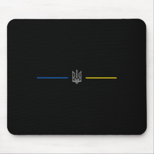 Mousepad Símbolo ucraniano Tryzub - Tridente da Ucrânia 2 