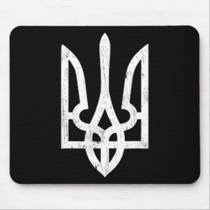 Mousepad Símbolo ucraniano Tryzub - Tridente da Ucrânia par