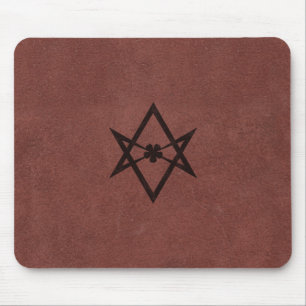 Mousepad Símbolo Unicursal de Thelemic do Hexagram no cour
