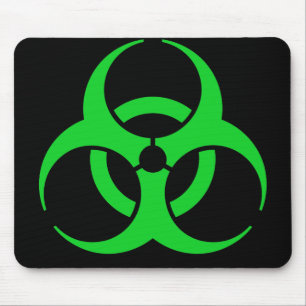 Mousepad Símbolo verde do Biohazard