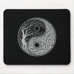 Mousepad Símbolo Yin Yang Árvore Da Vida, Tai Chi, Qigong,