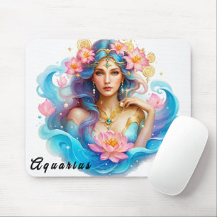 Mousepad Símbolo Zodiac Cute/Aquário