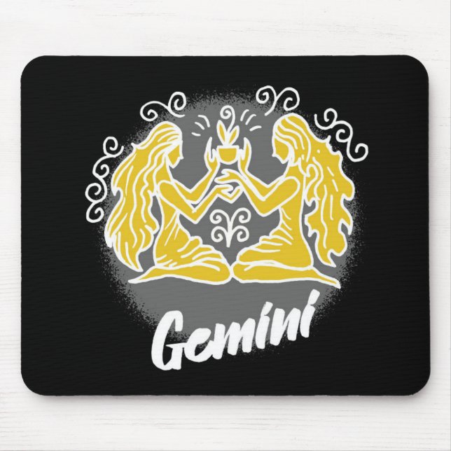 Mousepad Símbolo Zodiac Gemini (Frente)