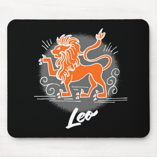 Mousepad Símbolo Zodiac Leo (Frente)
