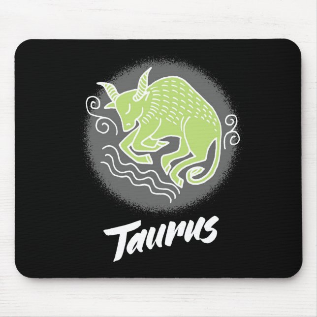 Mousepad Símbolo Zodiac Taurus (Frente)