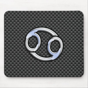 Mousepad Símbolo Zodíaco de Cancer moderno Impressão de fib