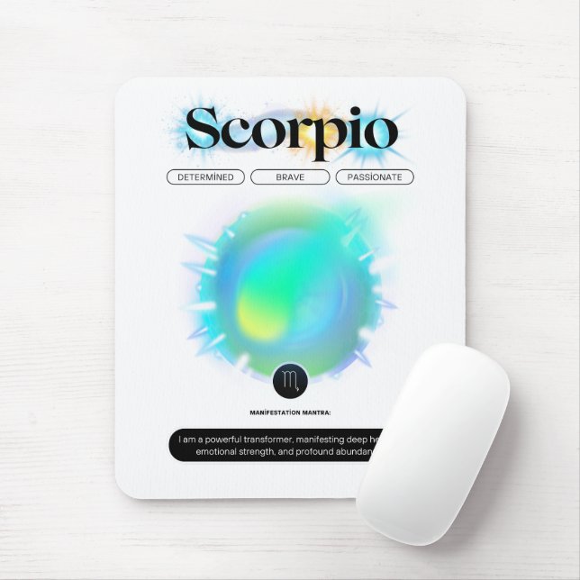 Mousepad Símbolo Zodiano Moderno Ponteiro Ponteiro Elemento (Com mouse)