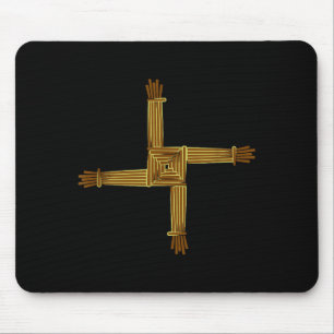Mousepad Símbolos Celtas Cruz de Brigid Nó Celta Símbolo Ir