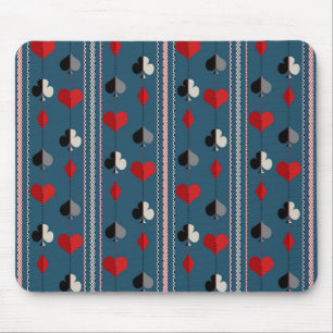 Mousepad Símbolos de cartas de baralho. Para os amantes do