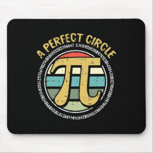 Mousepad Símbolos Matemáticos Retroativos do Círculo Perfei