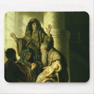 Mousepad Simeon e Hannah no templo, c.1627