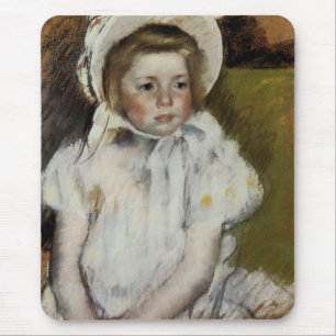 Mousepad Simone em um Bonnet Branco