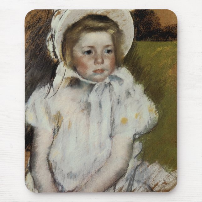 Mousepad Simone em um Bonnet Branco (Frente)
