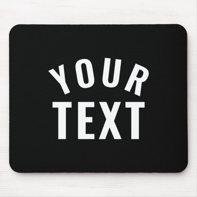 Mousepad Simple Text Template Womens Long Sleeve Black _1  (Frente)