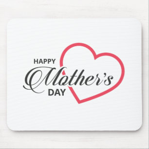 Mousepad Simples Dia de as mães Feliz  Pad do mouse