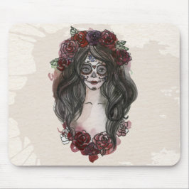 Mousepad Simples Dia de los Muertos desenhado à mão | Mouse