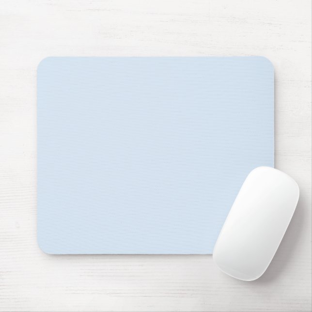 Mousepad Simples elegante azul claro e claro (Com mouse)