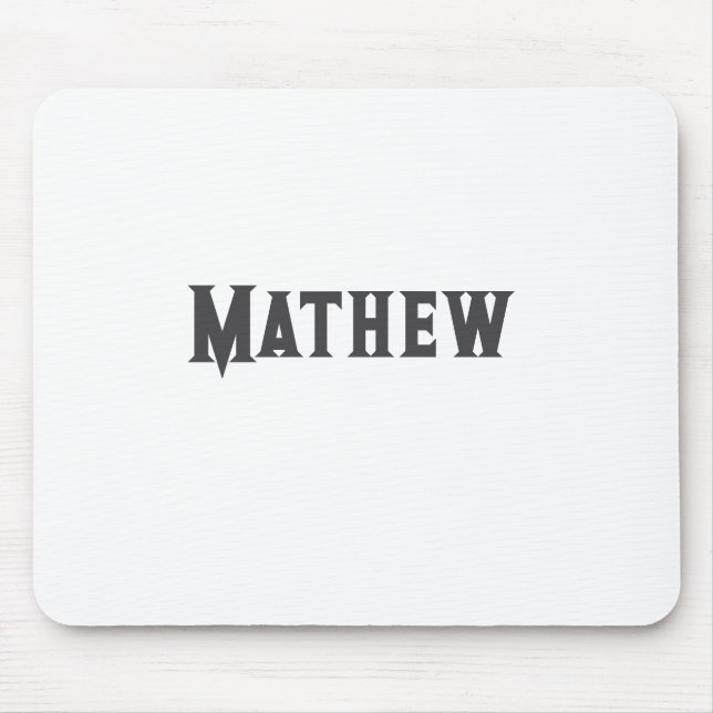 Mousepad simples letra inicial monograma adicionar sua letr (Frente)