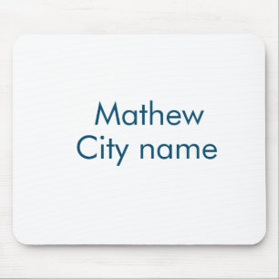 Mousepad simples letra inicial monograma adicionar sua letr