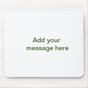 Mousepad Simples minimal verde adicione seu texto nome foto