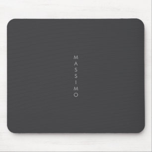 Mousepad Simples Minimalista Elegante Moderno Cinza