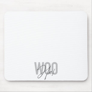 Mousepad Simples, moderno, urbano, Trendent design Love Woo