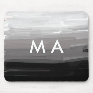 Mousepad Simples monograma adicione seu nome com letra míni