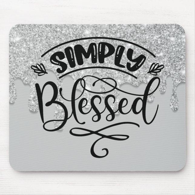 Mousepad Simplesmente abençoado (Frente)