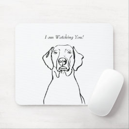 Mousepad Simplesmente Weimaraner: Personalize Sua Mensagem!