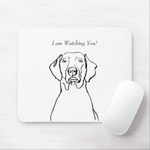 Mousepad Simplesmente Weimaraner: Personalize Sua Mensagem!