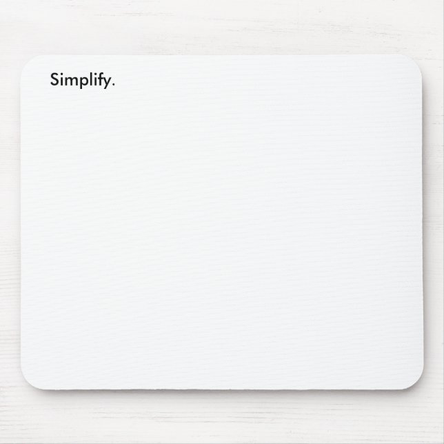 Mousepad Simplifique. (3 de 3) (Frente)