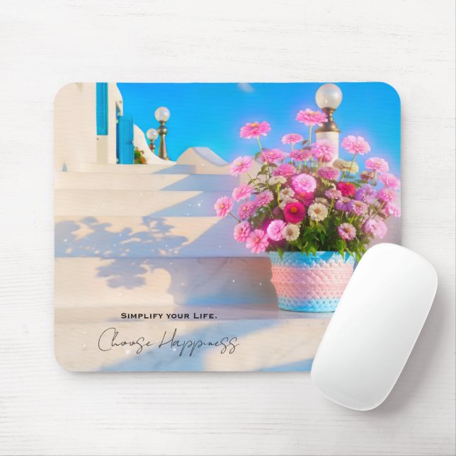 Mousepad Simplify your Life, Choose Happiness !Mouse Pad (Com mouse)