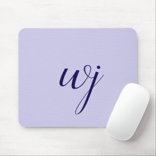 Mousepad Sinais de inscrição personalizados azuis legantes